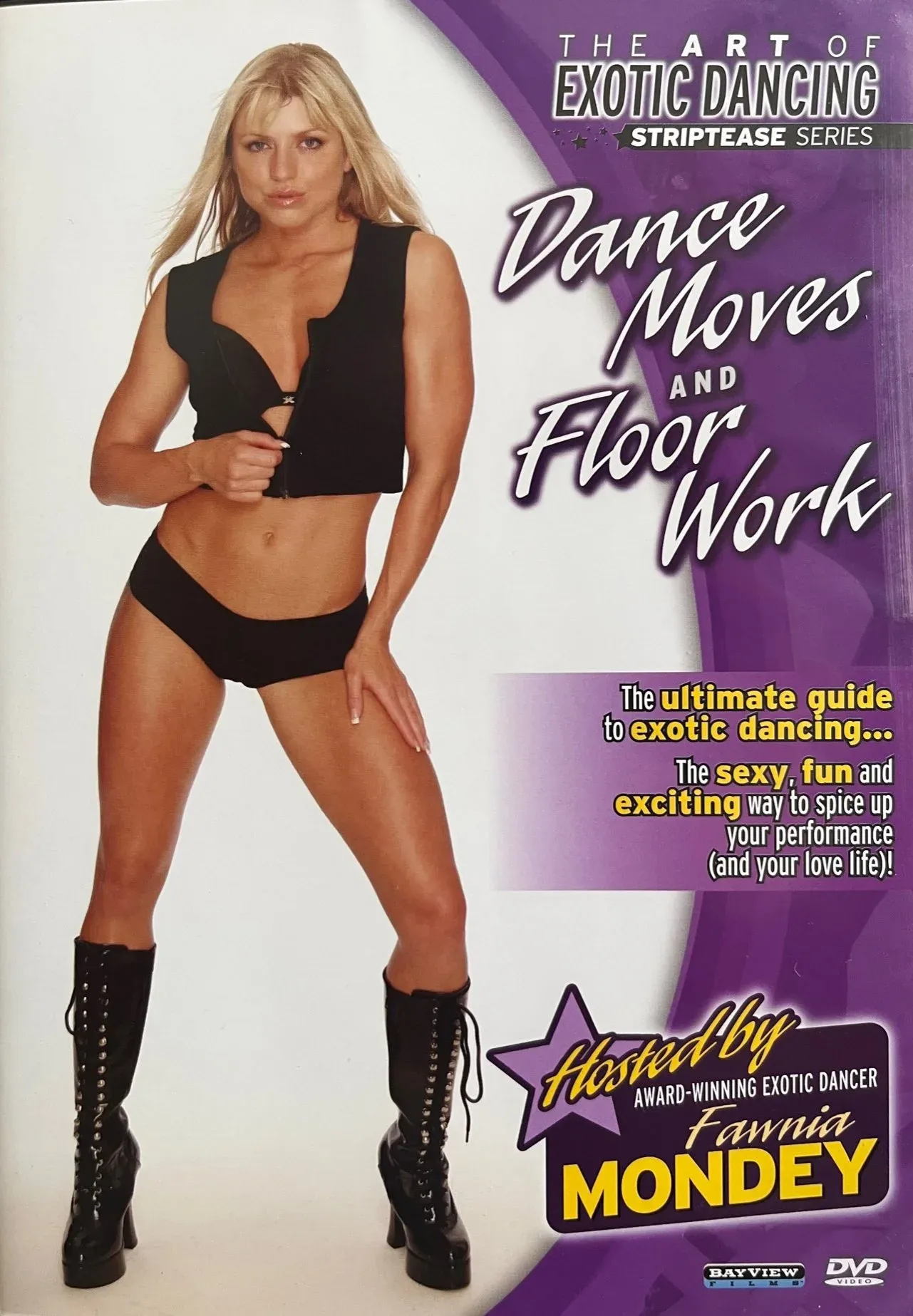 Dance Moves & Floor Work instructional DVD cover featuring Fawnia Mondey