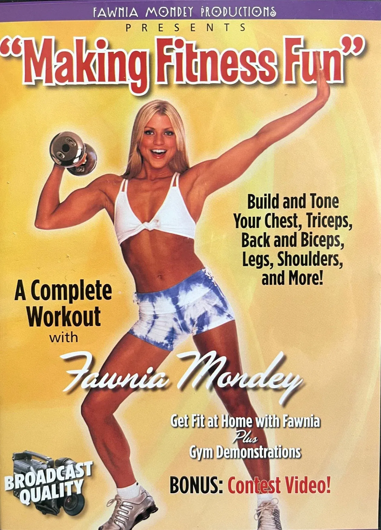 Making Fitness Fun instructional DVD cover featuring Fawnia Mondey